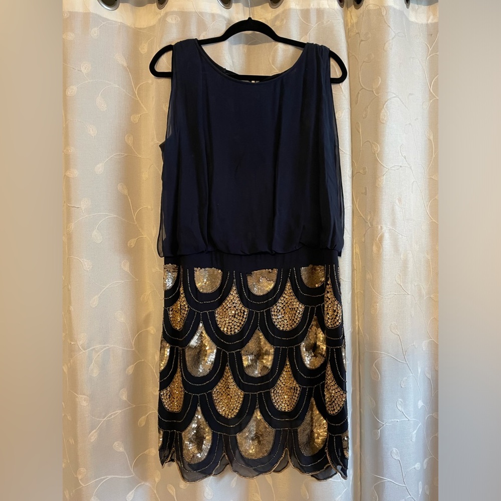 Navy Blue/Sequin Dress